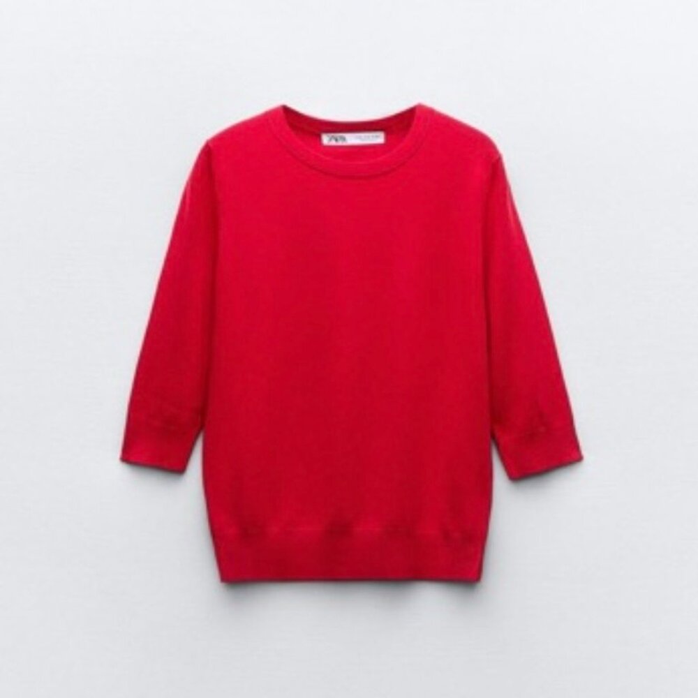NWT - Zara basic knit sweater - size S